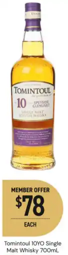 Dan Murphy's Tomintoul 10yo single malt whisky offer