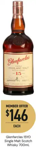 Dan Murphy's Glenfarclas 15yo single malt scotch whisky offer