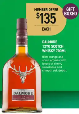 Dan Murphy's Dalmore 12yo scotch whisky offer