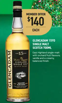 Dan Murphy's Glencadam 15yo single malt scotch offer