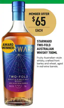 Dan Murphy's Starward two-fold australian whisky offer