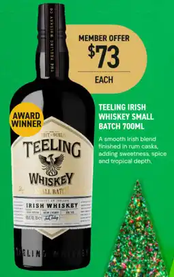 Dan Murphy's Teeling irish whiskey small batch offer