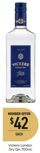 Dan Murphy's Vickers london dry gin offer