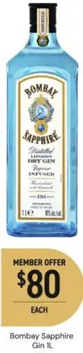 Dan Murphy's Bombay sapphire gin 43% offer