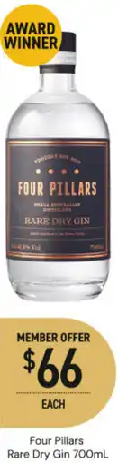 Dan Murphy's Four pillars rare dry gin offer