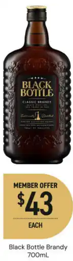 Dan Murphy's Black bottle brandy offer