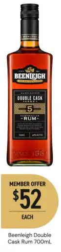 Dan Murphy's Beenleigh double cask rum offer
