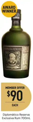 Dan Murphy's Diplomático reserva exclusiva rum offer