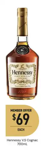 Dan Murphy's Hennessy v.s cognac offer