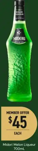 Dan Murphy's Midori melon liqueur offer