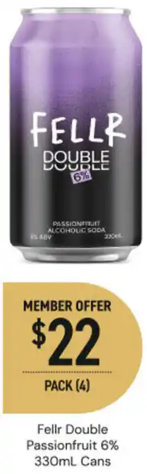 Dan Murphy's Fellr double passionfruit 6% cans offer