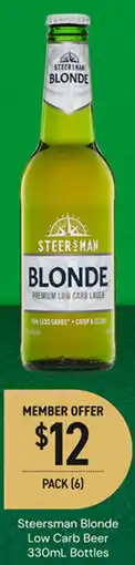 Dan Murphy's Steersman Blonde Low Carb Beer Bottles offer