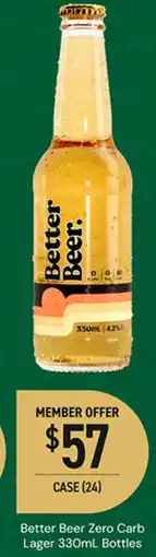 Dan Murphy's Better Beer Zero Carb Lager Bottles offer