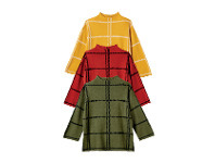 Jane Lamerton Check Funnel Neck Knit