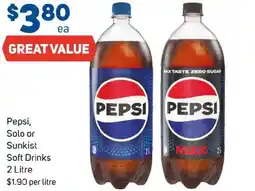 Foodland Pepsi, Solo or Sunkist Soft Drinks offer