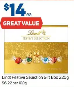 Foodland Lindt Festive Selection Gift Box 225g offer