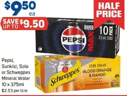 Foodland Pepsi, Sunkist, Solo or Schweppes Mineral Water offer