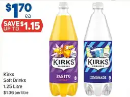 Foodland Kirks soft drinks offer