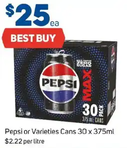 Foodland Pepsi or Varieties Cans offer