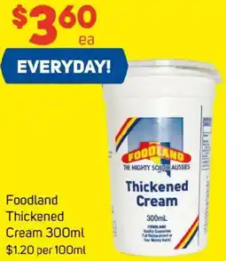 Foodland Foodland Thickened Cream offer