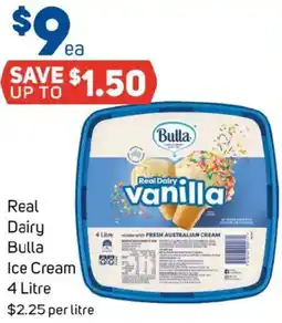 Foodland Real Dairy Bulla Ice Cream offer