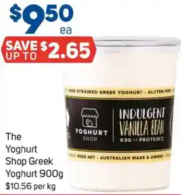 Foodland The Yoghurt Shop Greek Yoghurt offer