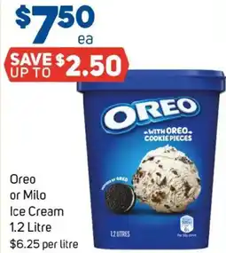 Foodland Oreo or Milo Ice Cream offer