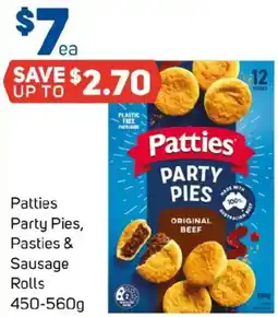 Foodland Patties Party Pies, Pasties & Sausage offer