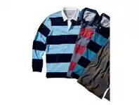 Harris Scarfe Bronson Basic Men’s Penfield Long Sleeve Block Stripe Rugby offer