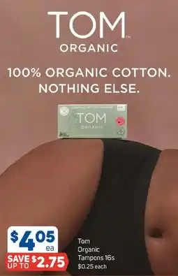 Foodland Tom Organic Tampons offer