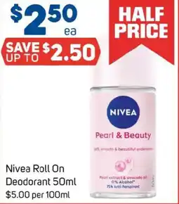Foodland Nivea Roll On Deodorant offer