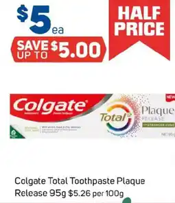 Foodland Colgate Total Toothpaste Plaque Release offer