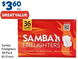 Foodland Samba Firelighters offer