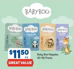 Foodland Baby Boo Nappies offer