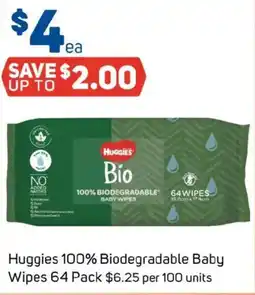 Foodland Huggies 100% Biodegradable Baby Wipes offer
