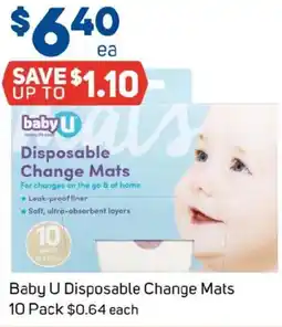 Foodland Baby U Disposable Change Mats offer