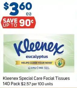Foodland Kleenex Special Care Facial Tissues offer