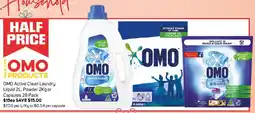 Foodland OMO Active Clean Laundry Liquid 2L, Powder 2Kg or Capsules 28 Pack offer