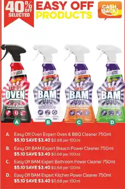 Foodland D. Easy Off BAM Expert Kitchen Power Cleaner offer
