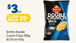Foodland Smiths Double Crunch Chips 150g offer