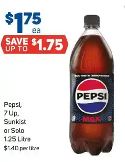 Foodland Pepsi, 7 Up, Sunkist or Solo offer