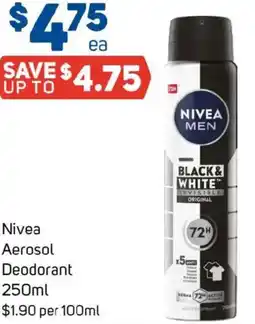 Foodland Nivea Aerosol Deodorant offer