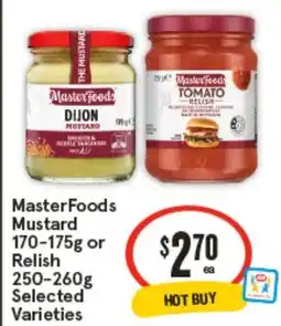 IGA MasterFoods Mustard or Relish offer