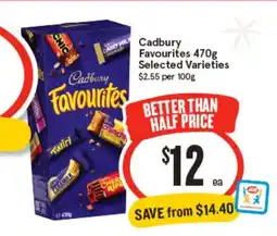 IGA Cadbury Favourites offer