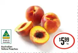 IGA Australian Yellow Peaches offer