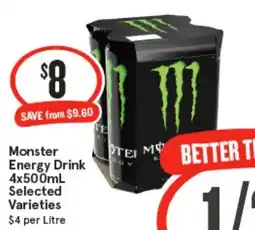 IGA Monster Energy Drink offer
