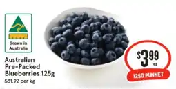 IGA Australian Pre-Packed Blueberries offer