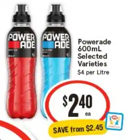 IGA Powerade offer