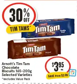 IGA Arnott's Tim Tam Chocolate Biscuits offer