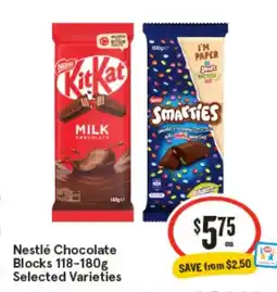 IGA Nestlé Chocolate Blocks offer